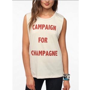 Campaign For Champagne Graphic Tank Top